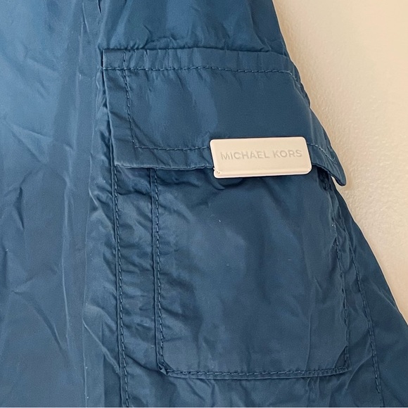 Michael Kors Blue Windbreaker Light Coat Unisex Size Large - Picture 5 of 6